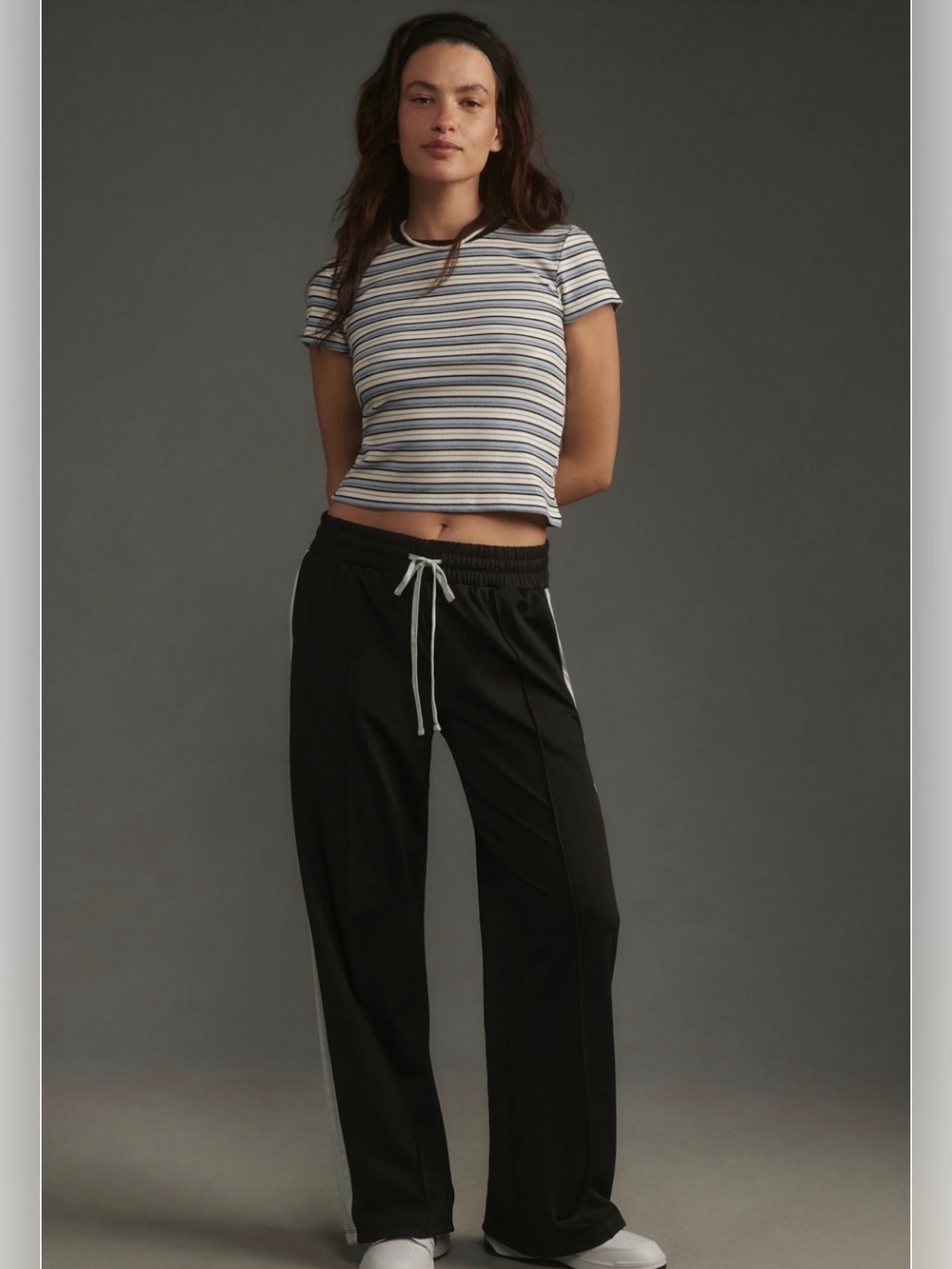 The Blair Baby Tee by Maeve: Striped Edition